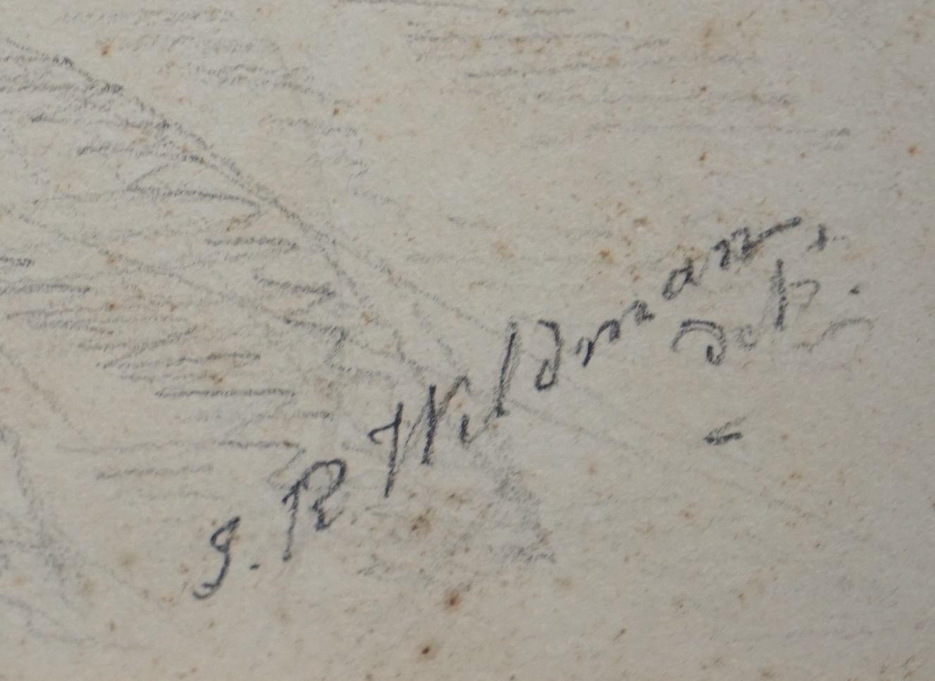 John Robert Wildman (fl.1823-1839) Family portraits of young girls, pencil and sanguine chalk on paper (6) each signed, each, 46 x 39cm